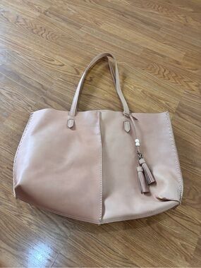 The Sak Stylish Blush Tote Bag with Tassel